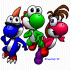 Yoshi, Boshi, and Trixi! Comin' at ya!